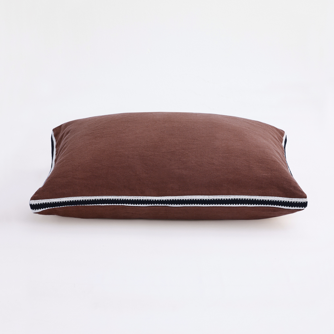 MM Linen | Linea Cushion 60 x 40cm | Carob image 0